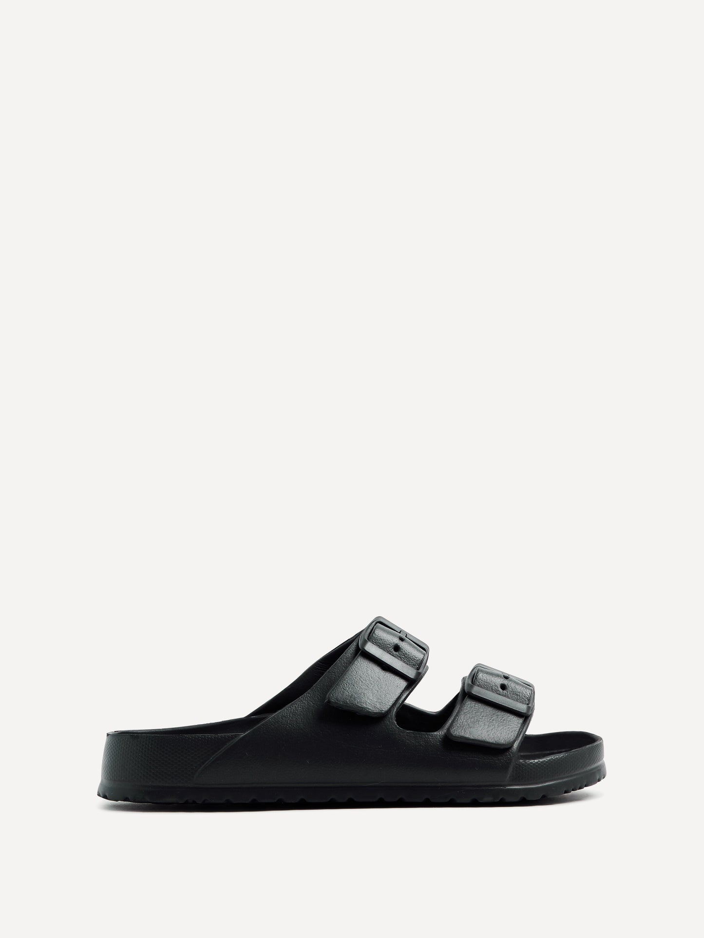 Candice Black Slip On Slider Sandals