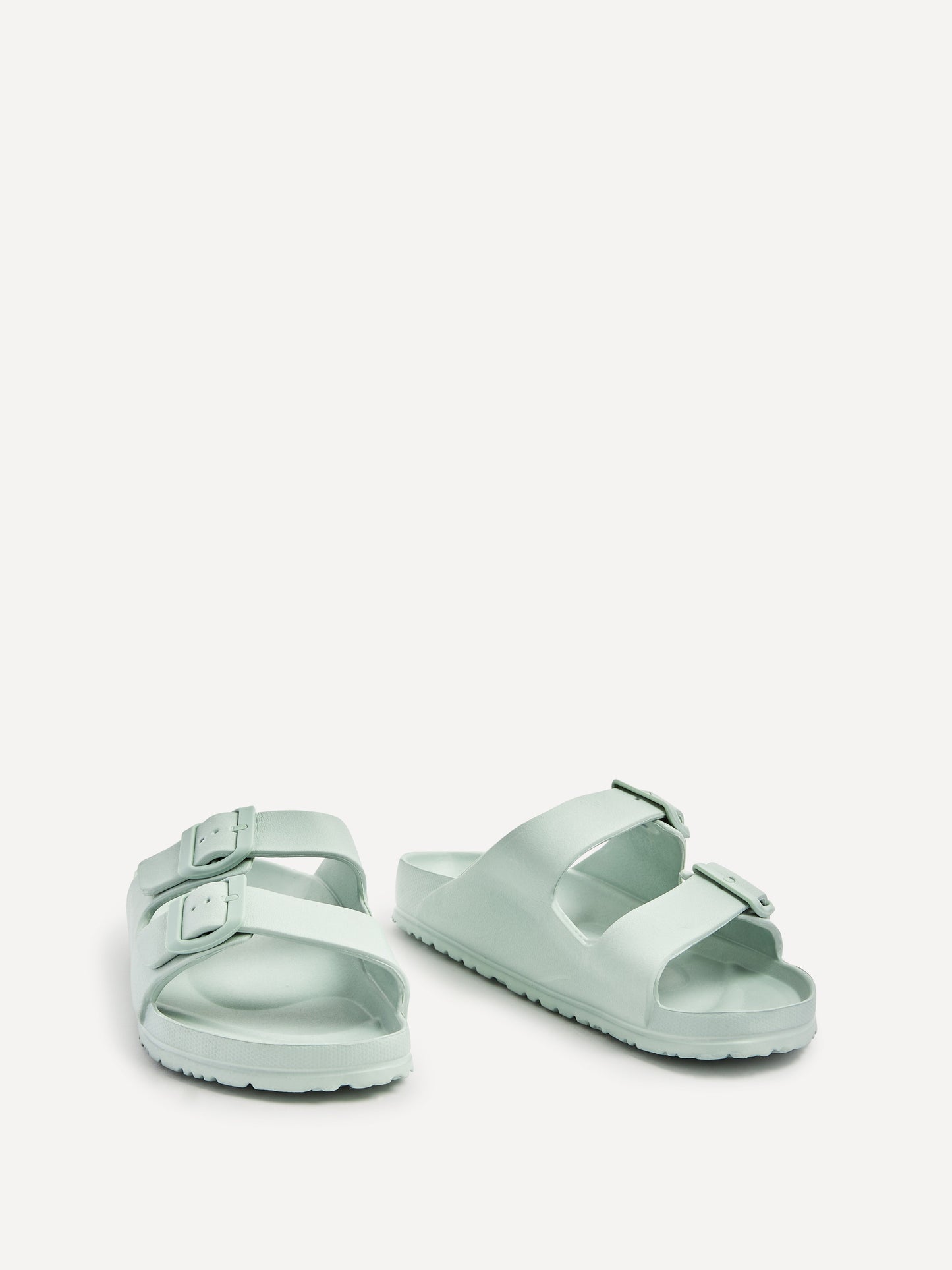 Candice Mint Slip On Slider Sandals