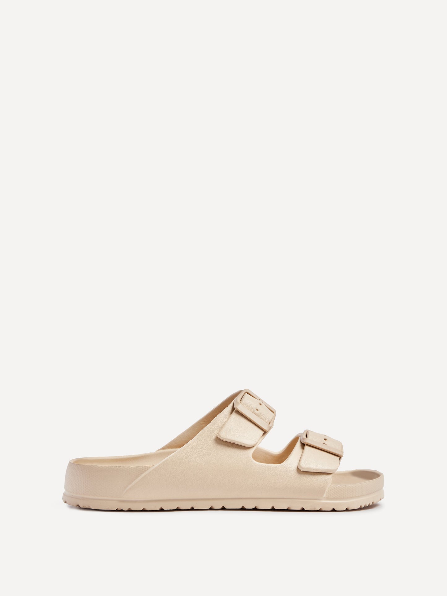 Candice Nude Slip On Slider Sandals