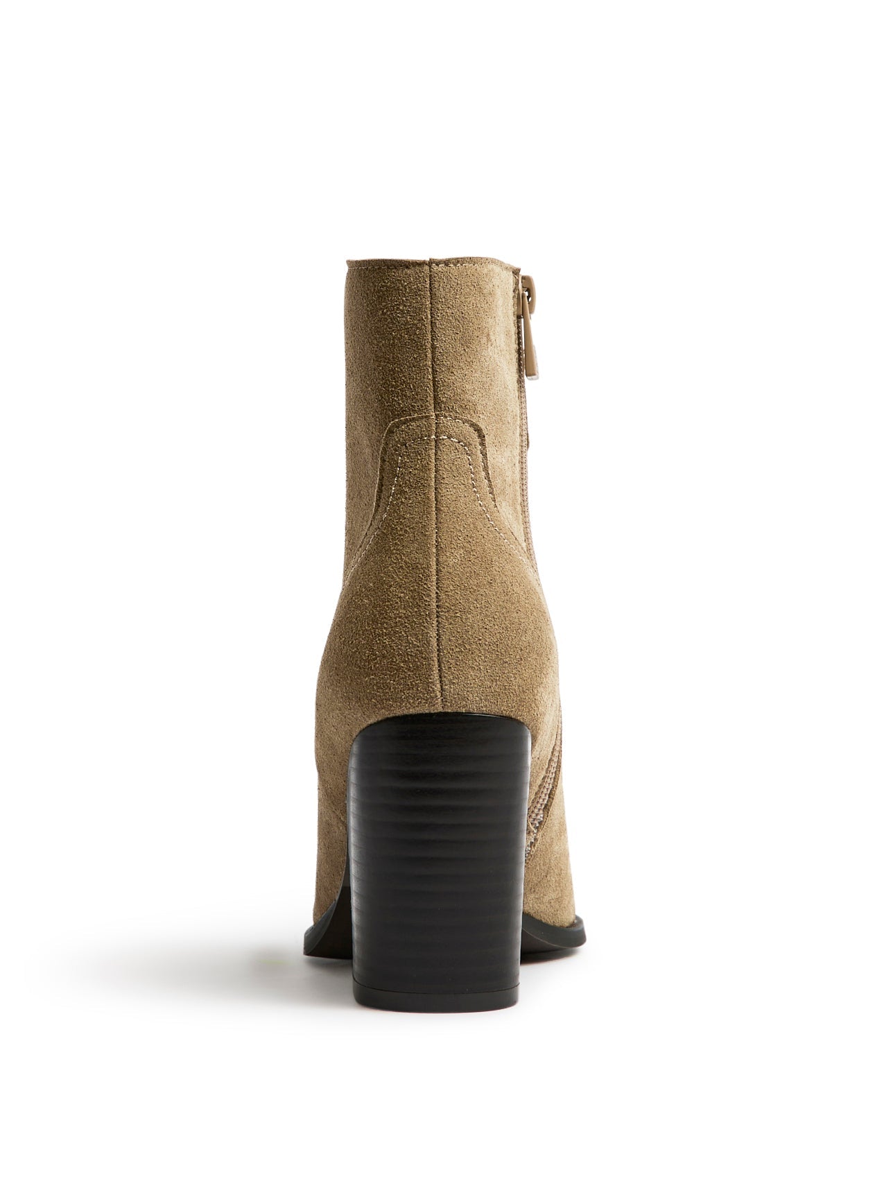 Canyon Sand Suede Leather Cowboy Ankle Boots