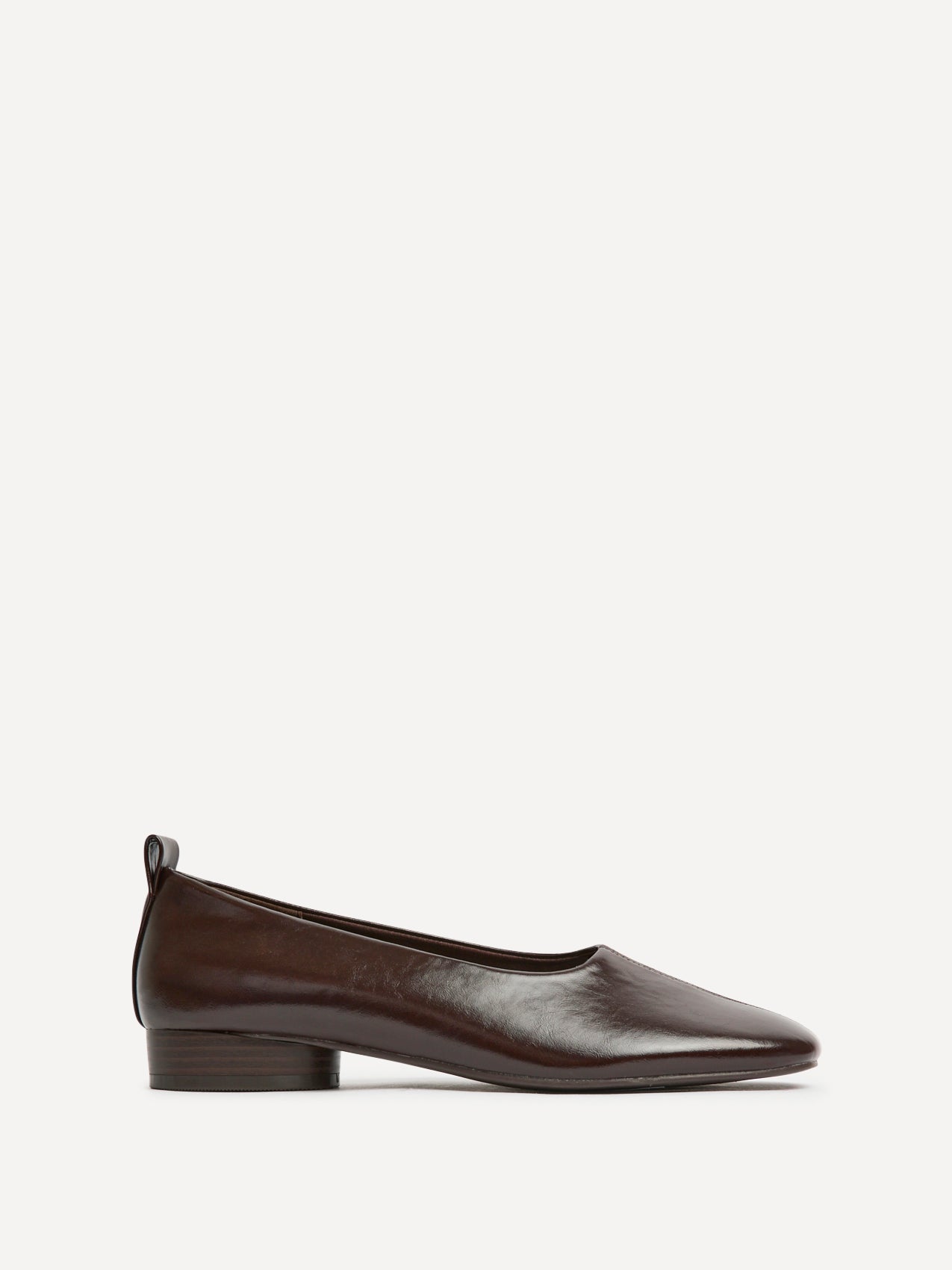Capsule Brown Faux Leather Ballet Flats