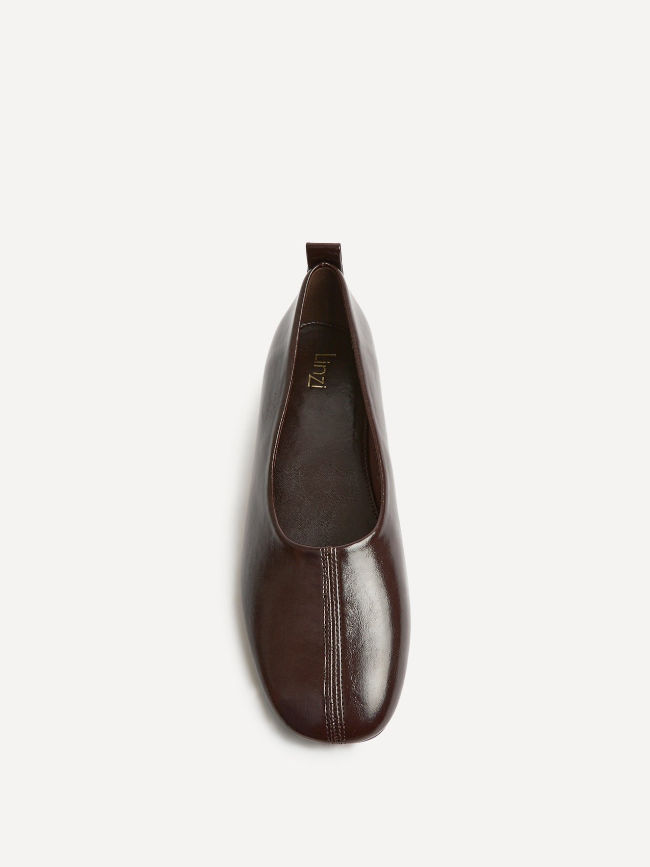 Capsule Brown Faux Leather Ballet Flats
