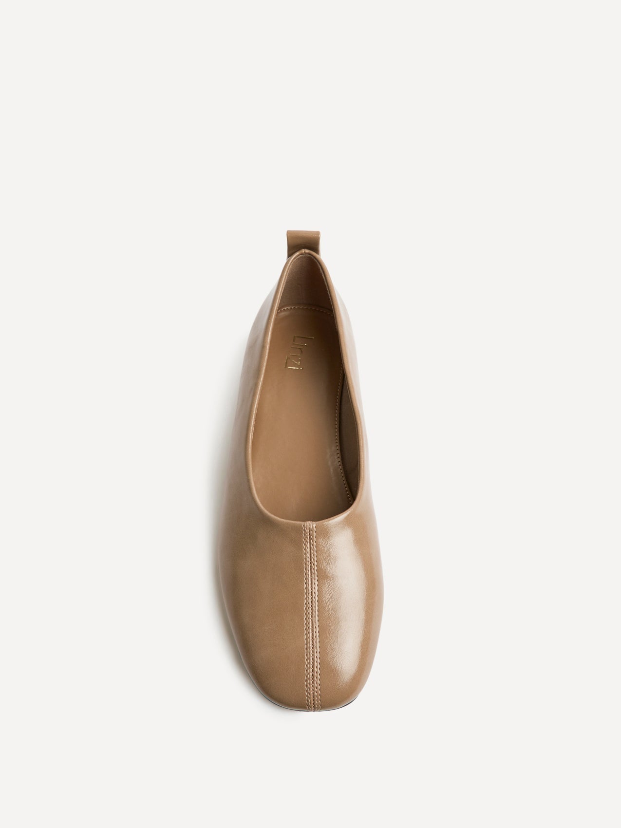 Capsule Camel Faux Leather Ballet Flats