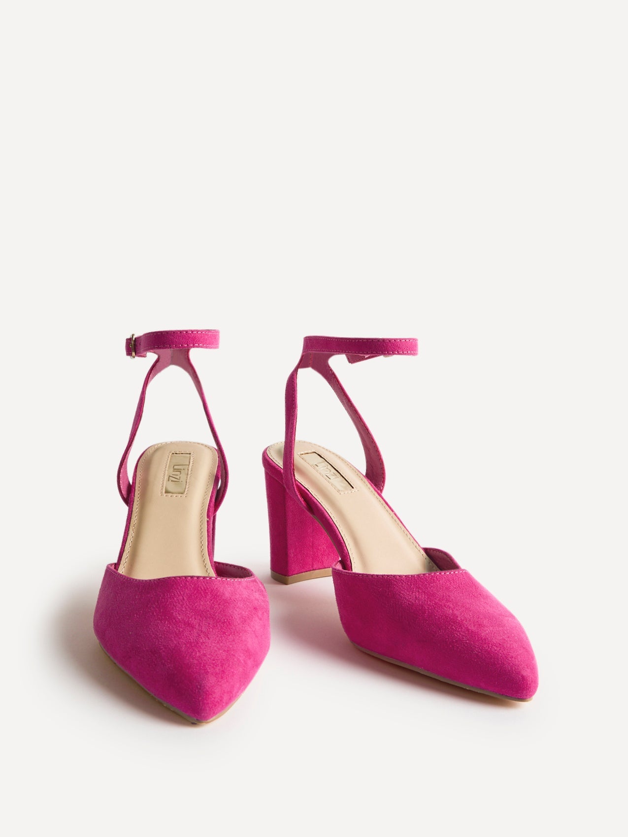 Carrie Fuchsia Faux Suede Court Heels