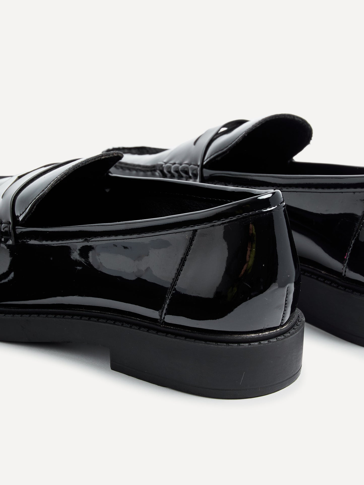 Cartia Wide Fit Black Patent Loafers