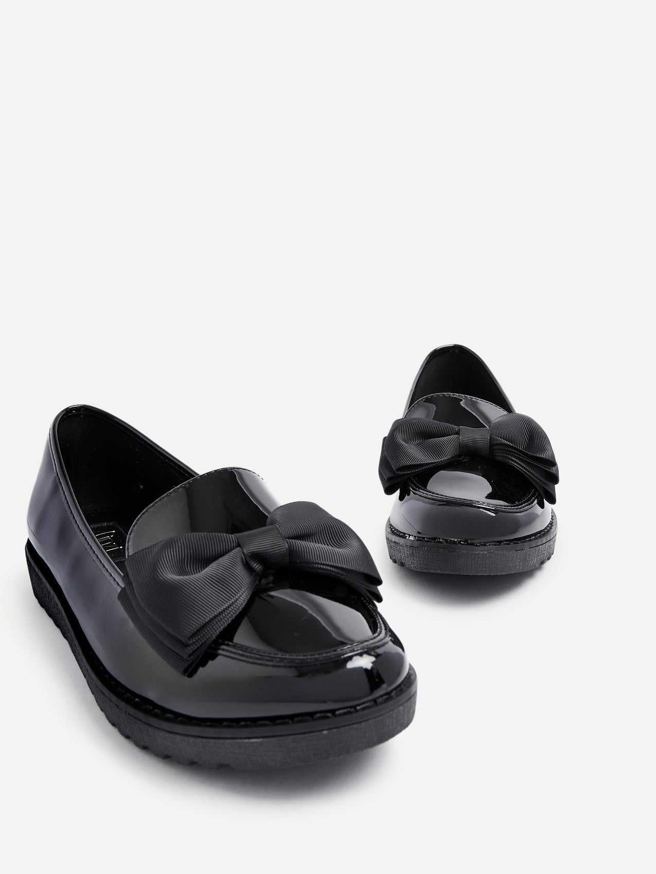 Cathy Black Patent Loafers