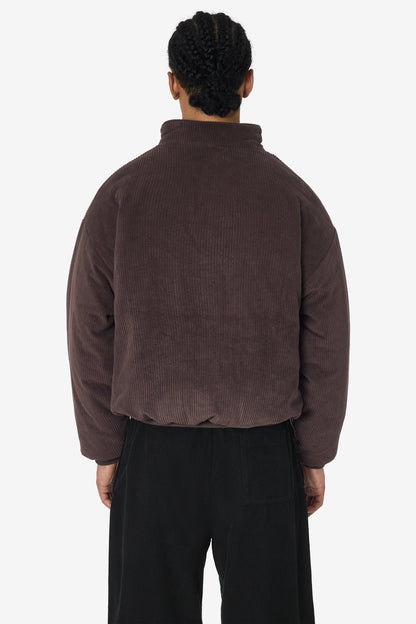 CD410PD - Corduroy Puffy Zip Up Jacket