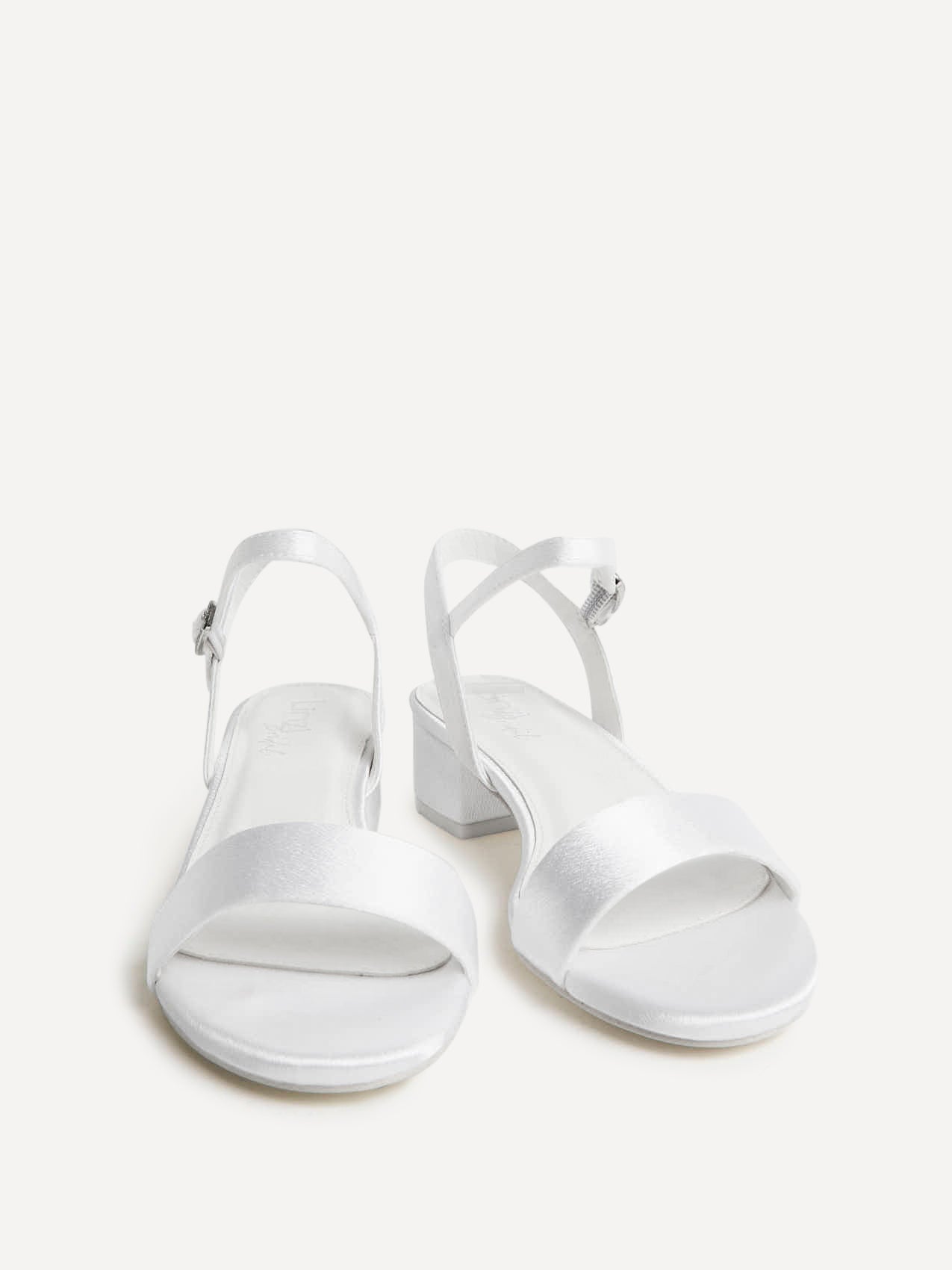 Chapel Bridal Ivory Satin Heeled Sandals