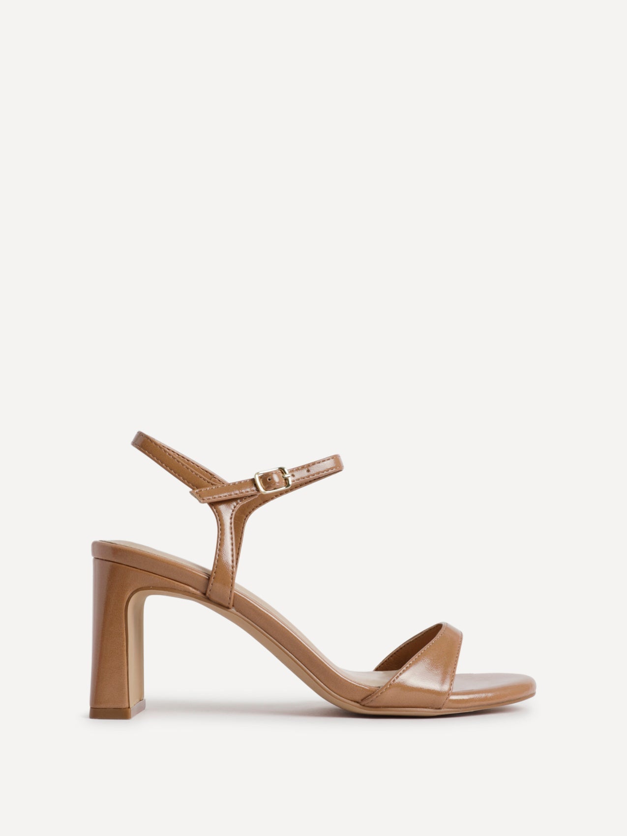 Charisma Camel Faux Leather Heeled Sandals