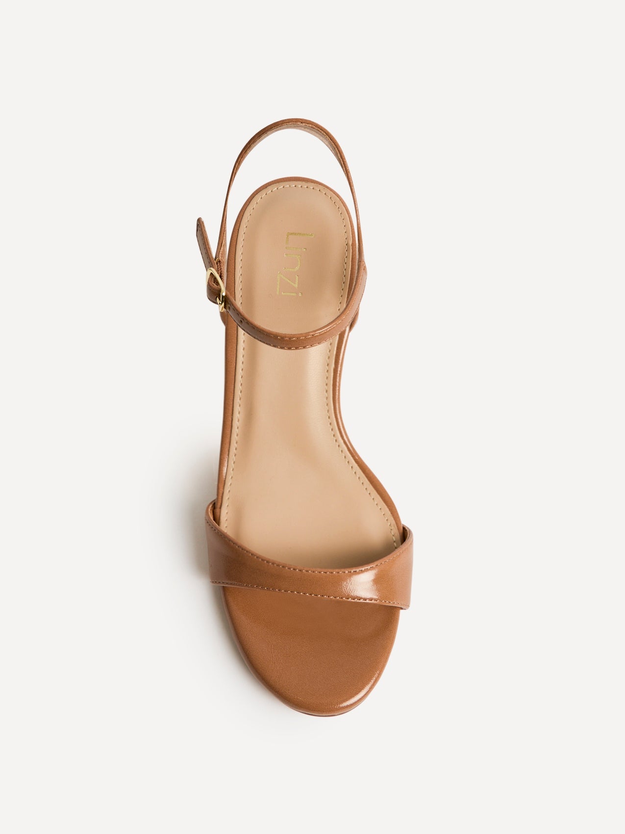 Charisma Camel Faux Leather Heeled Sandals