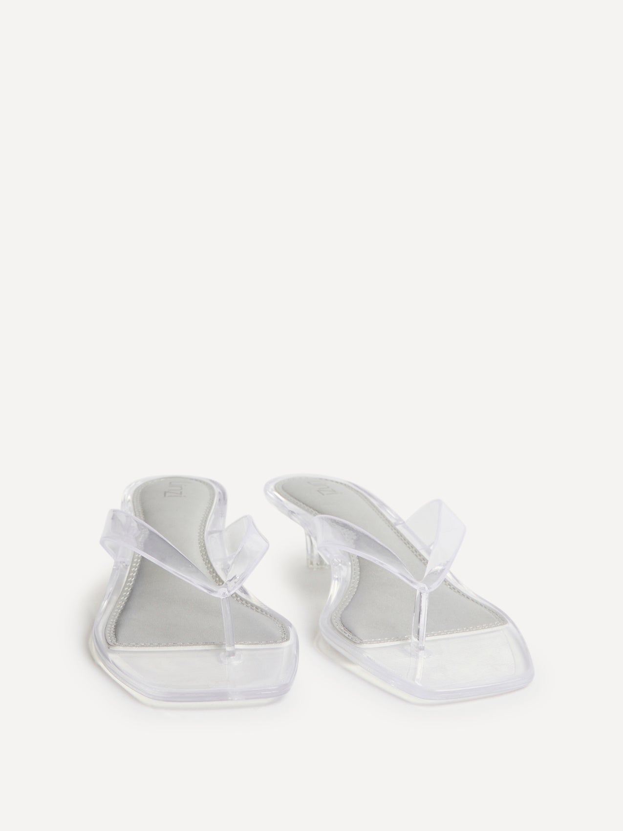 Cher Perspex Jelly Heeled Sandals