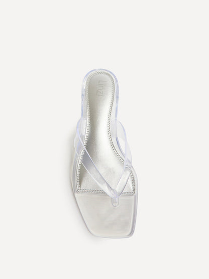 Cher Perspex Jelly Heeled Sandals