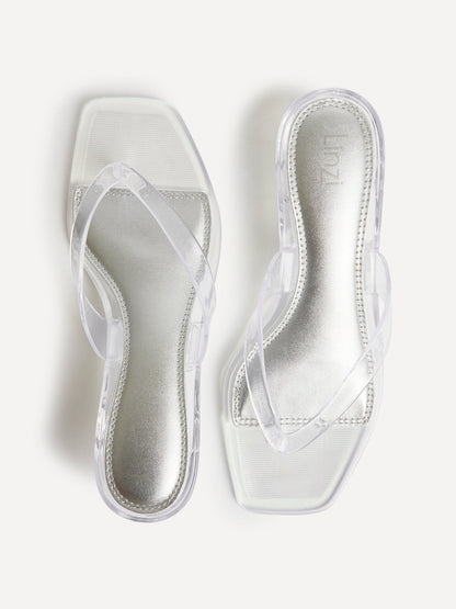 Cher Perspex Jelly Heeled Sandals