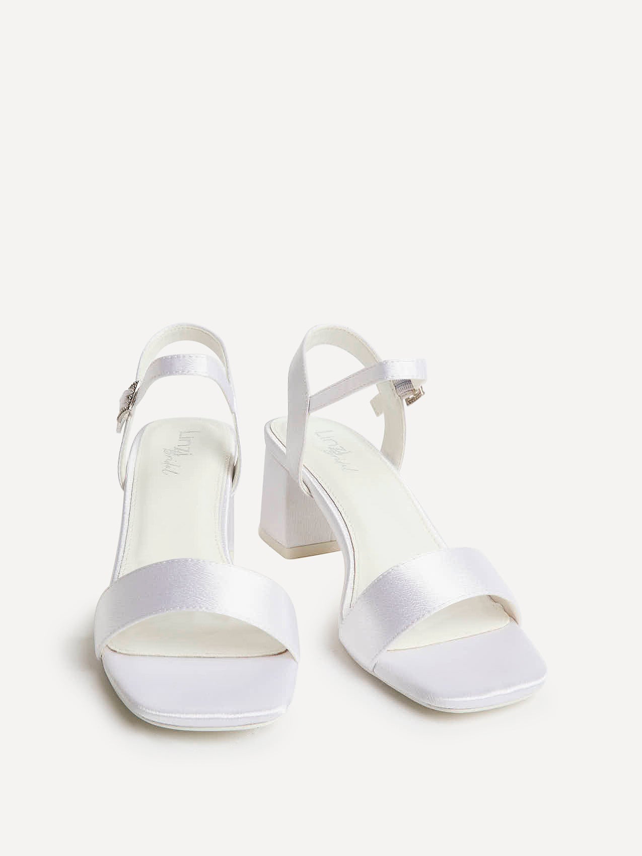 Cherish Bridal Ivory Satin Heeled Sandals