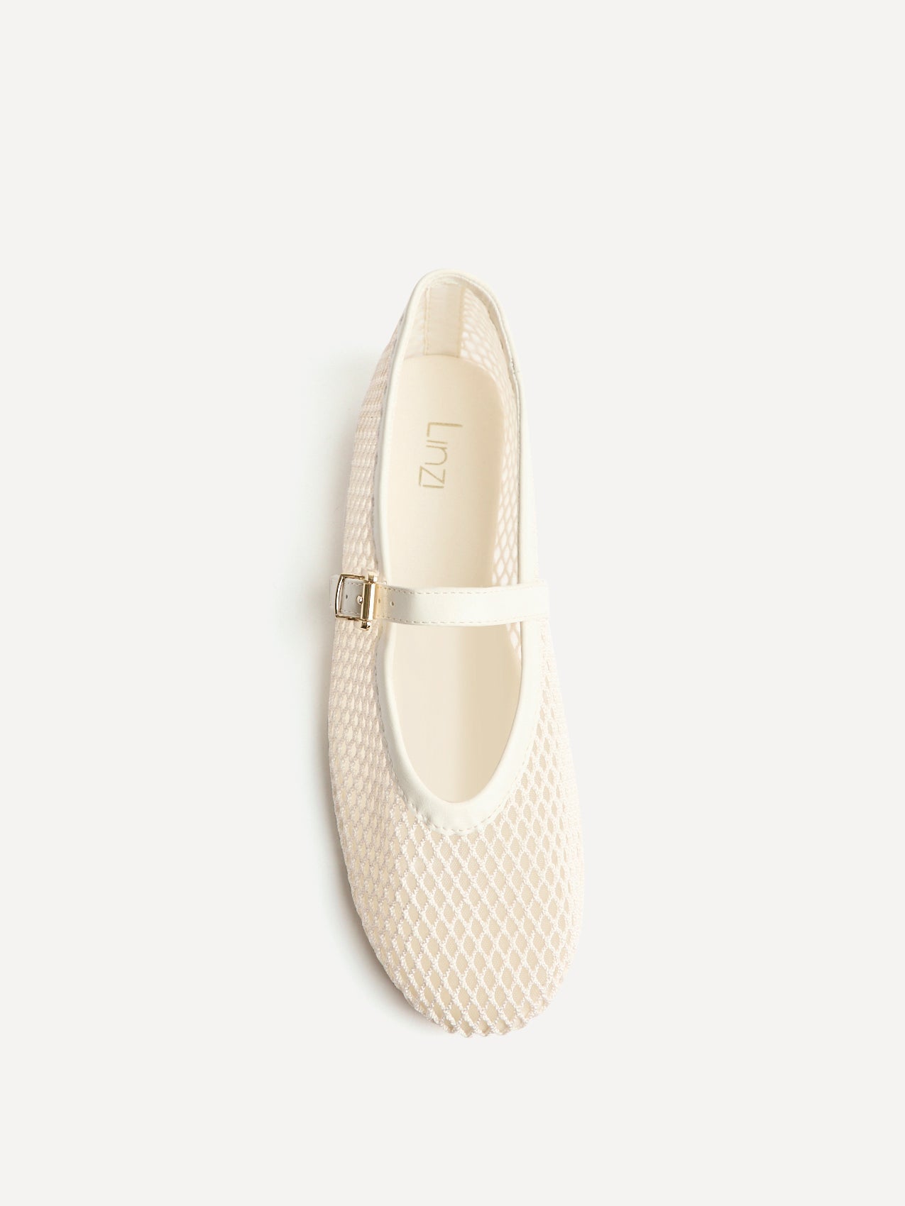 Clara Ivory Mesh Mary Jane Pumps