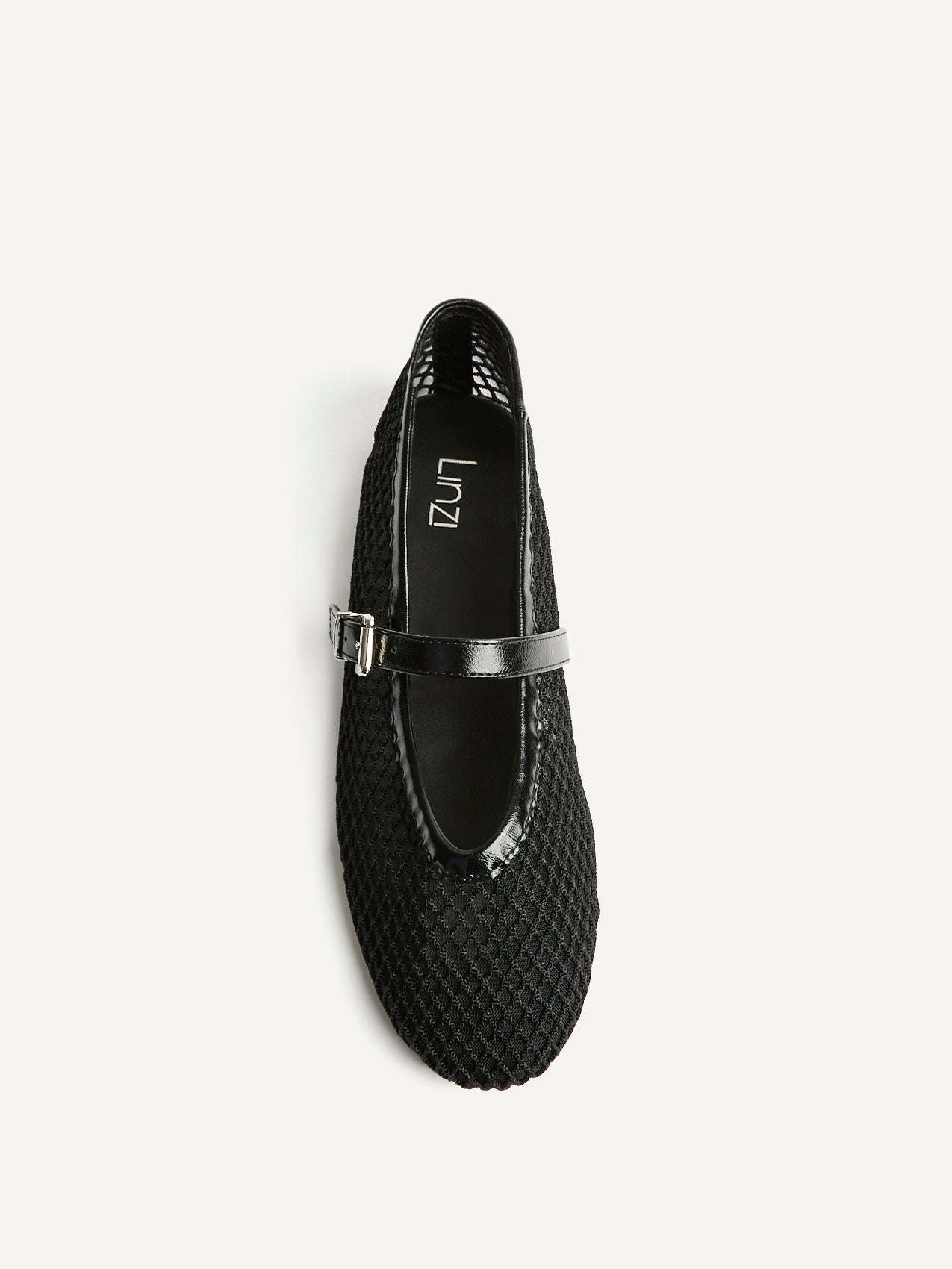 Clara Black Mesh Mary Jane Pumps