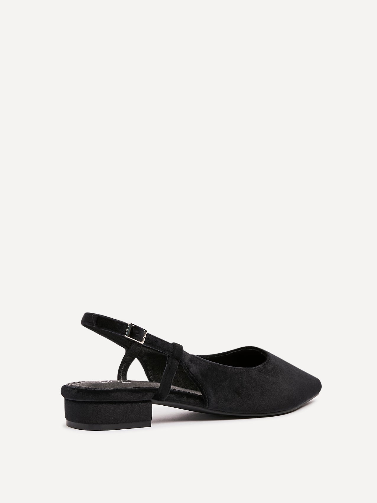 Clasica Black Velvet Pointed Toe Ballet Flats