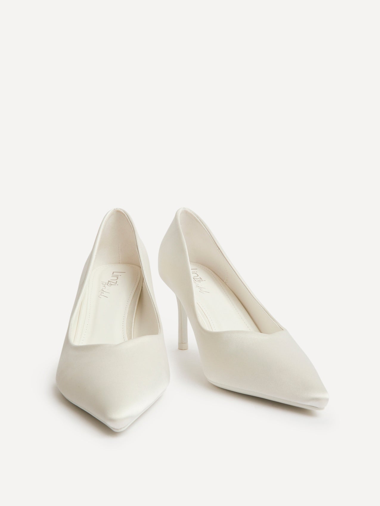 Classic Bridal Ivory Satin Court Heels