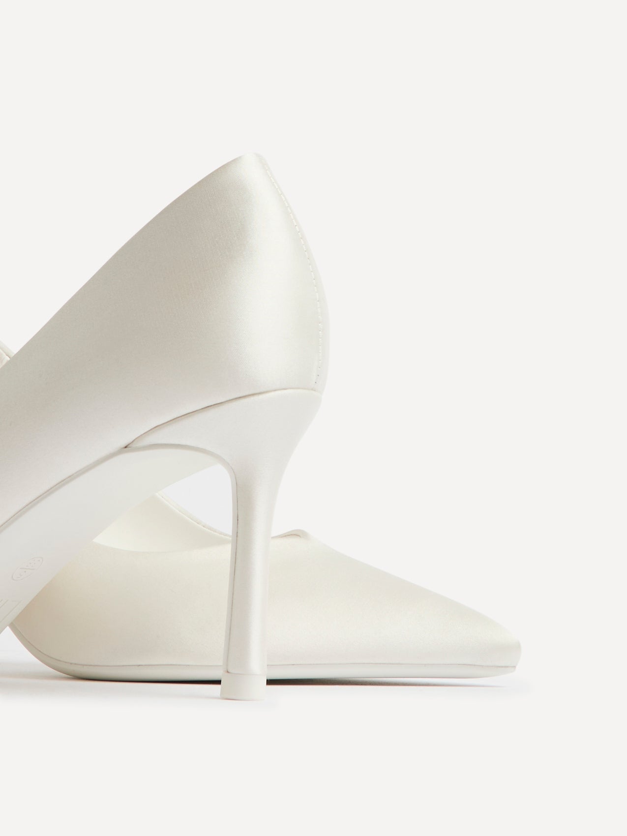Classic Bridal Ivory Satin Court Heels