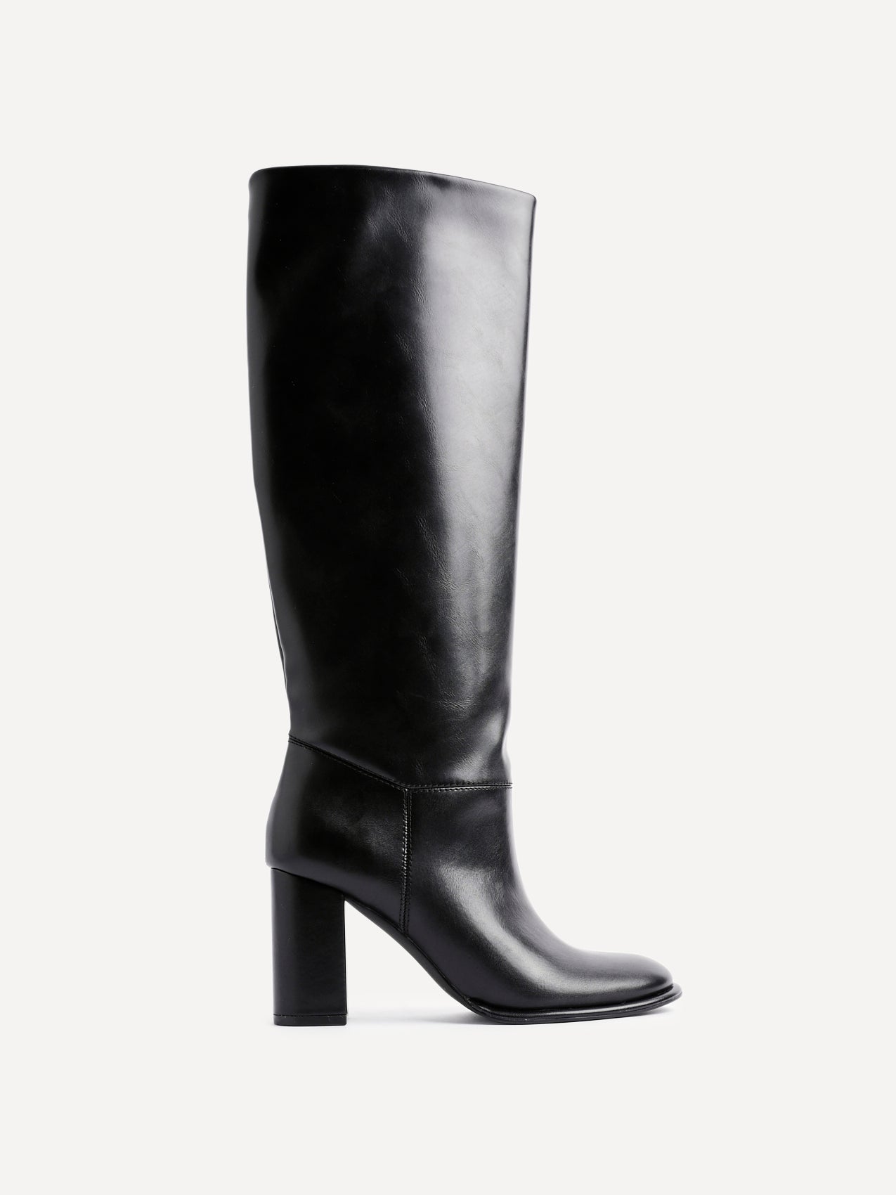 Cole Black Long Heeled Boots