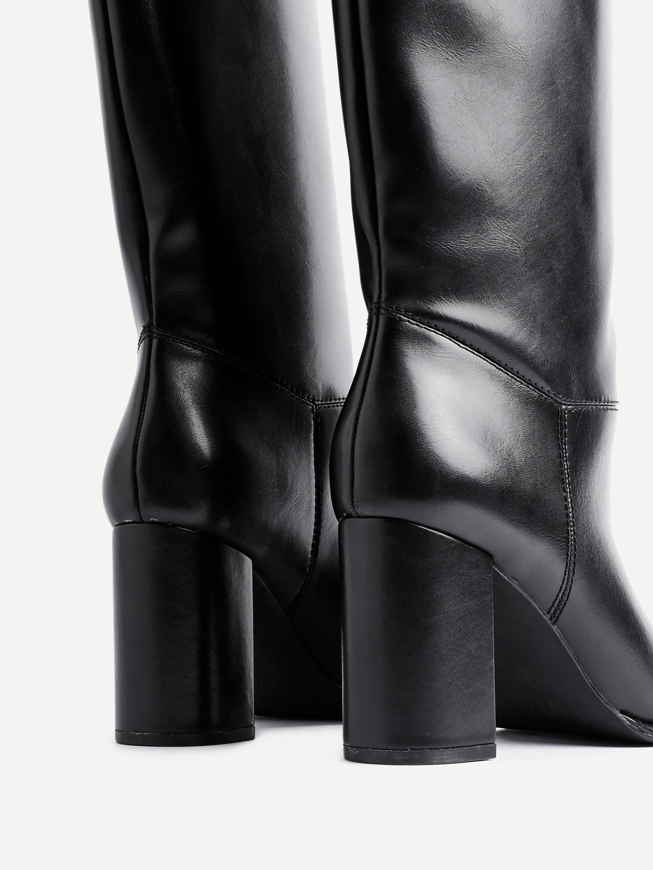 Cole Black Long Heeled Boots