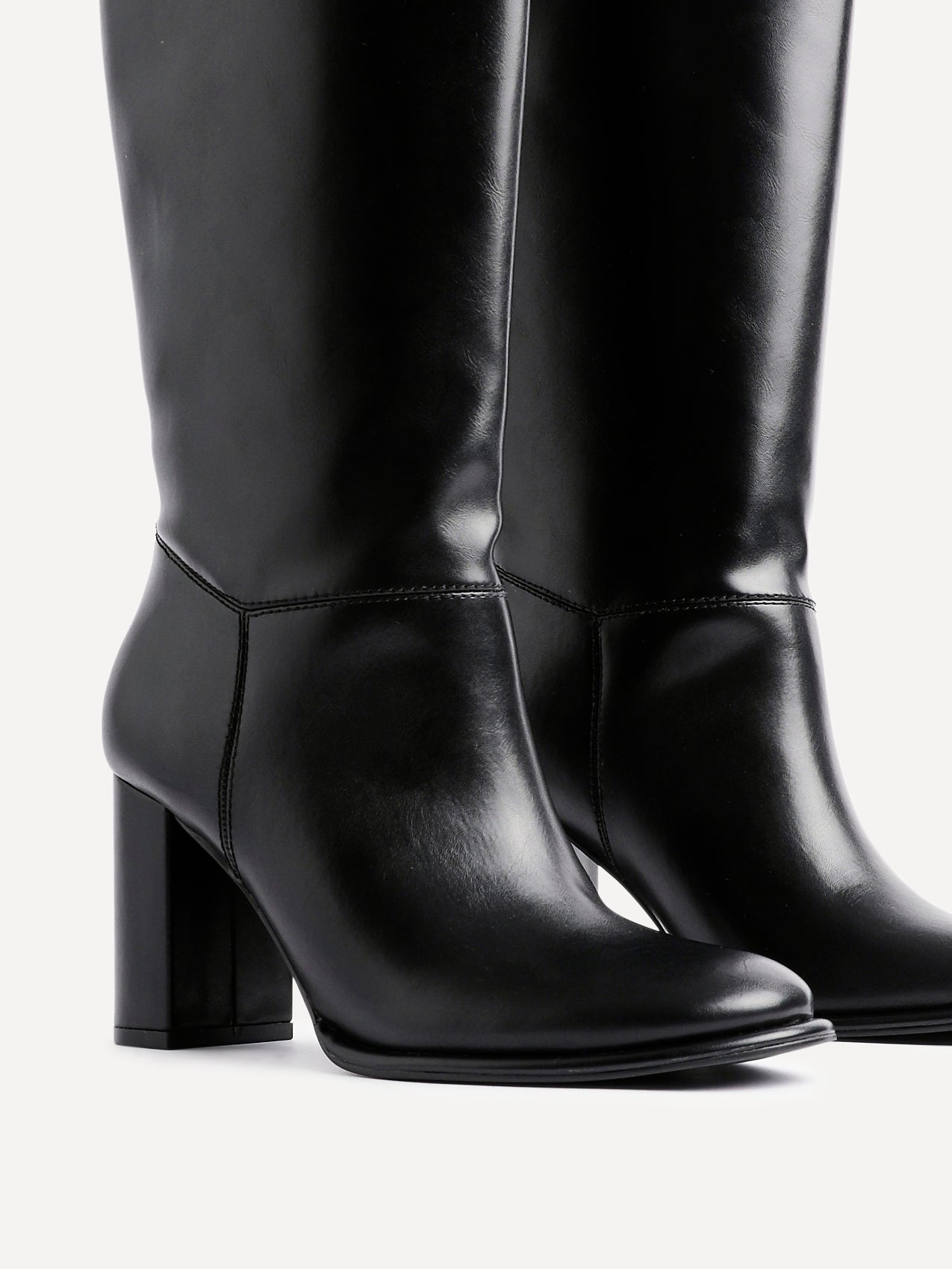 Cole Black Long Heeled Boots