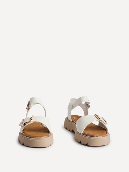 Comet White Chunky Sandals