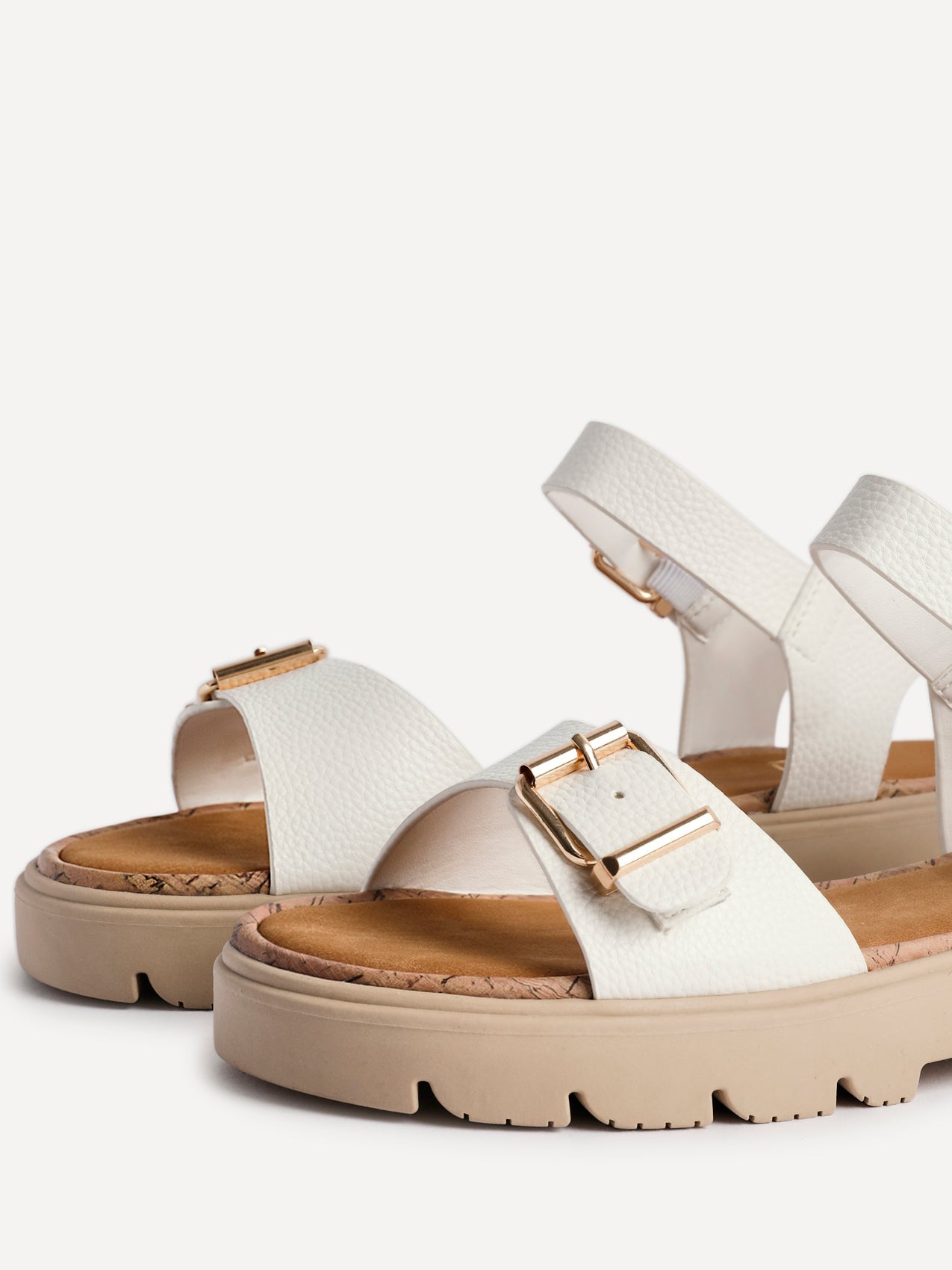 Comet White Chunky Sandals