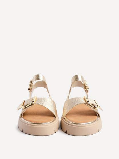 Comet Gold Chunky Sandals