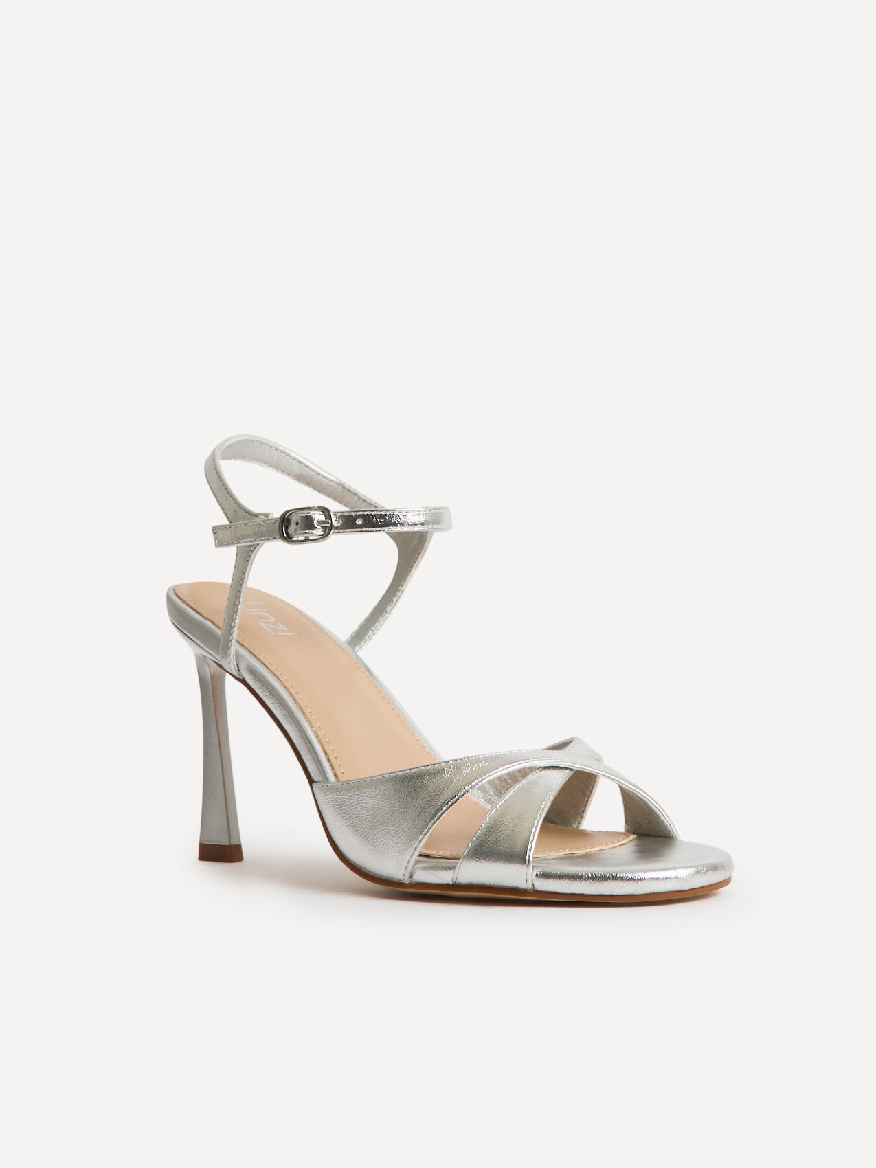 Compelled Silver Stiletto Heeled Sandals