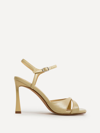 Compelled Lemon Stiletto Heeled Sandals