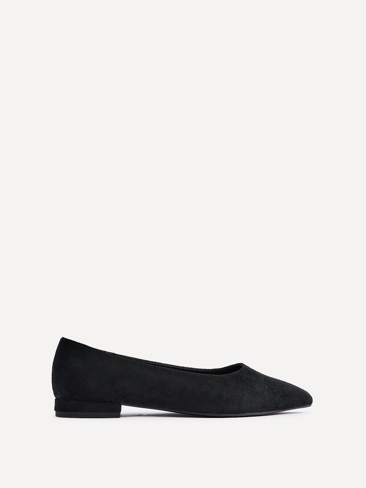 Compete Wide Fit Black Faux Suede Pumps