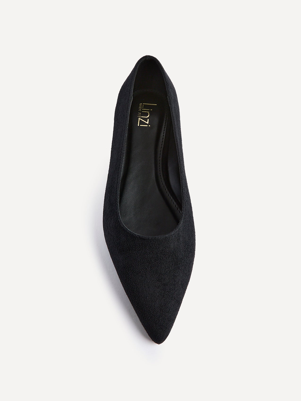 Compete Wide Fit Black Faux Suede Pumps