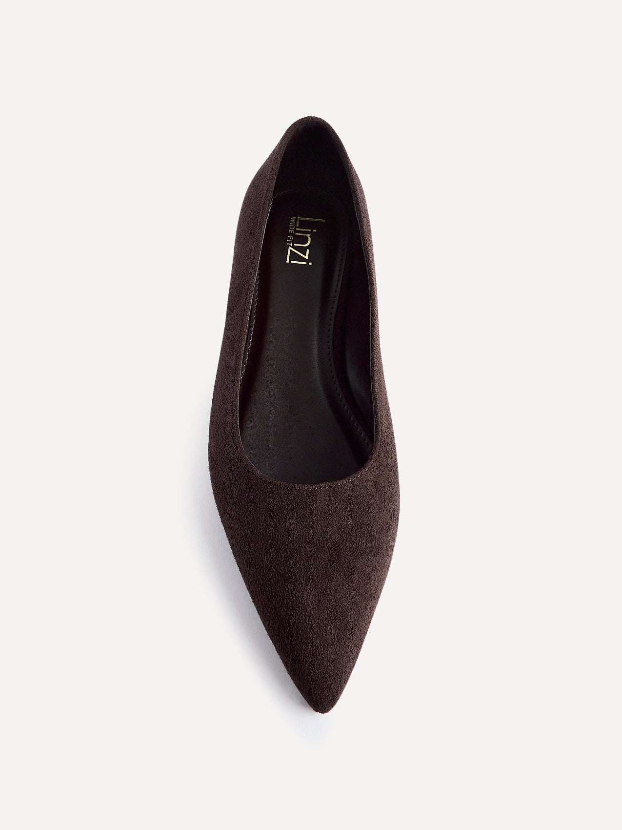 Compete Wide Fit Brown Faux Suede Pumps