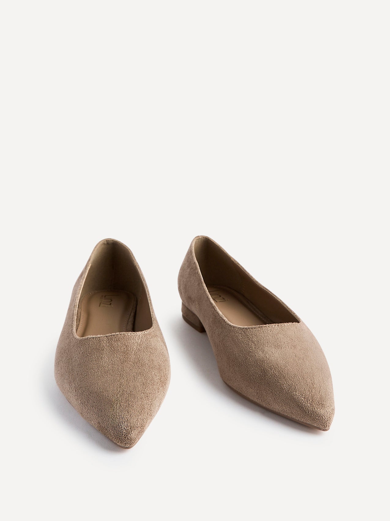 Compete Wide Fit Taupe Faux Suede Pumps