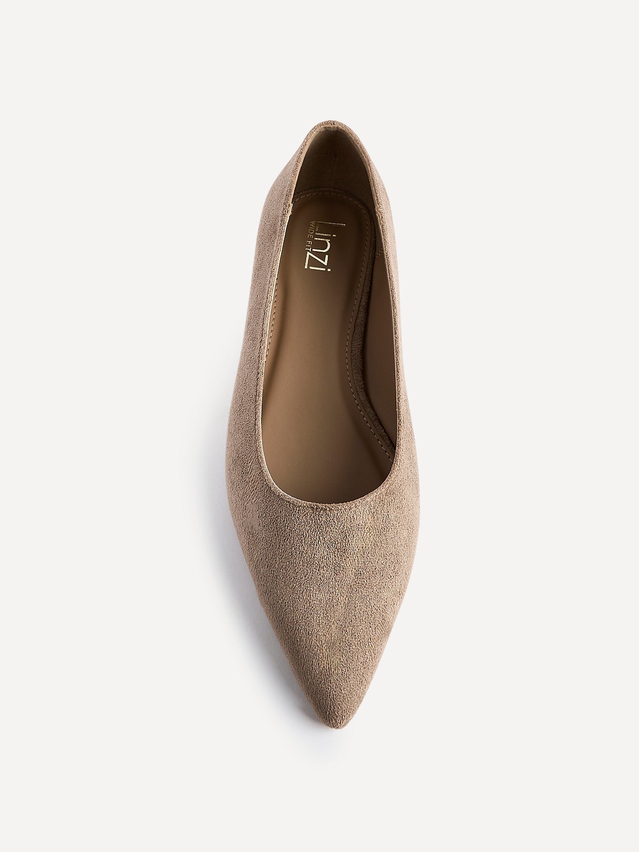 Compete Wide Fit Taupe Faux Suede Pumps