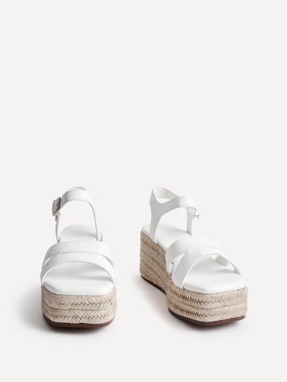 Contour White Flatform Sandals
