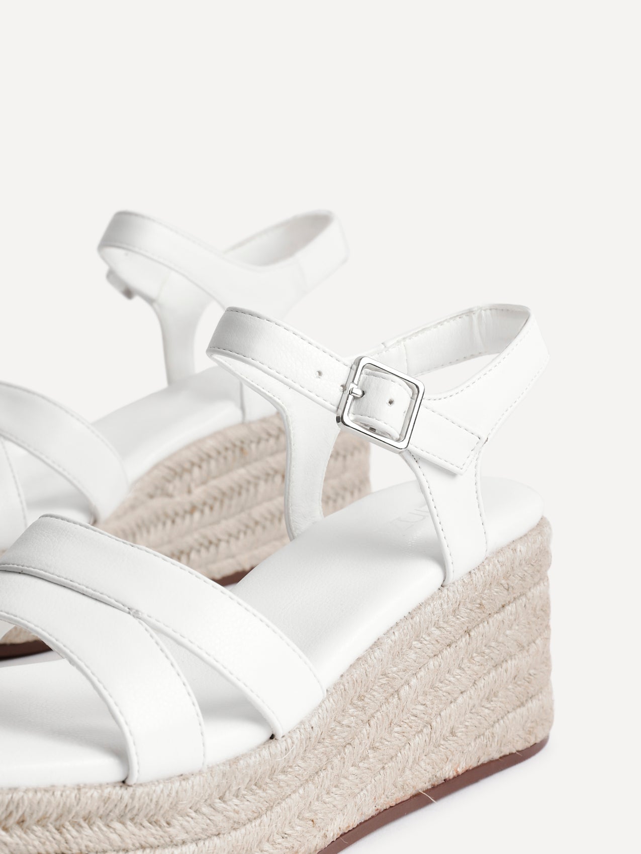 Contour White Flatform Sandals