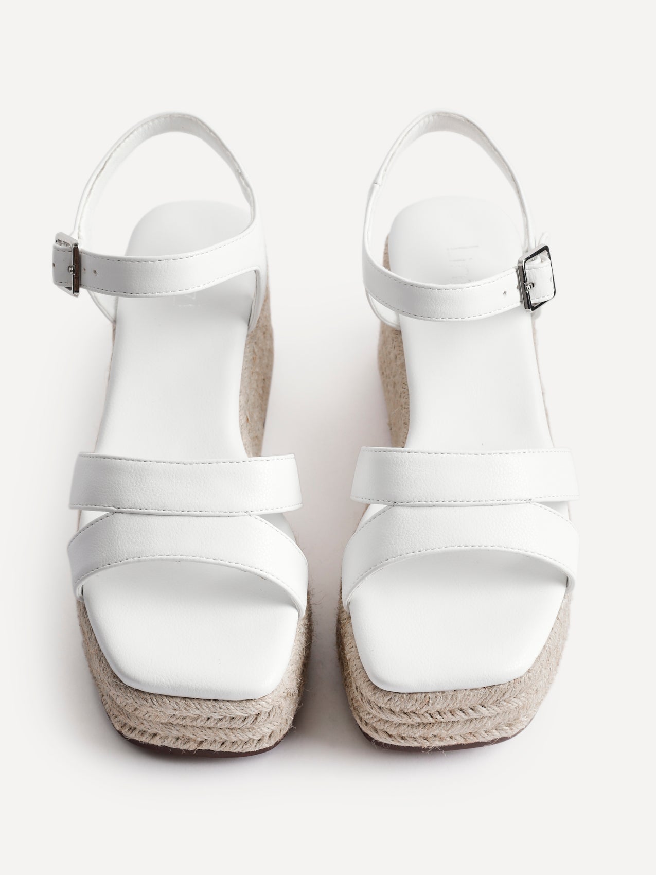 Contour White Flatform Sandals