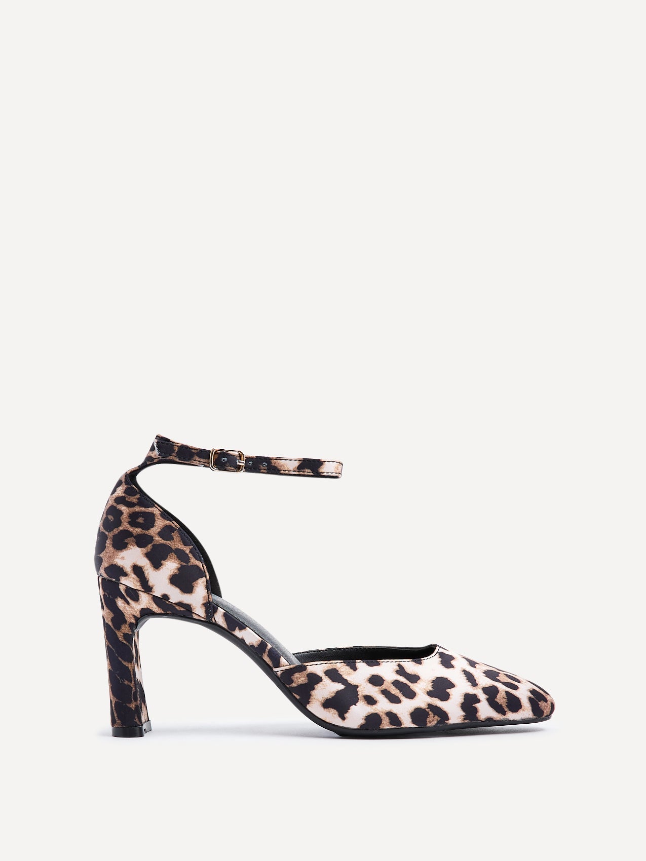 Corinne Leopard Print Scuba Court Heels