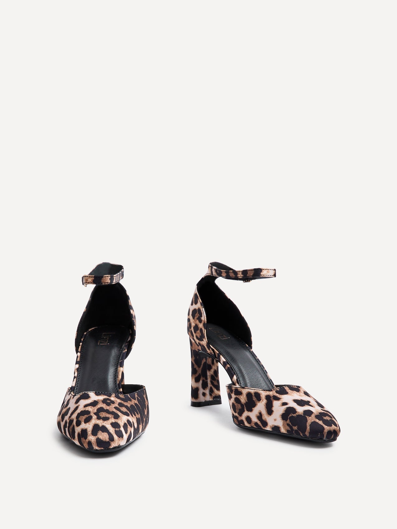 Corinne Leopard Print Scuba Court Heels