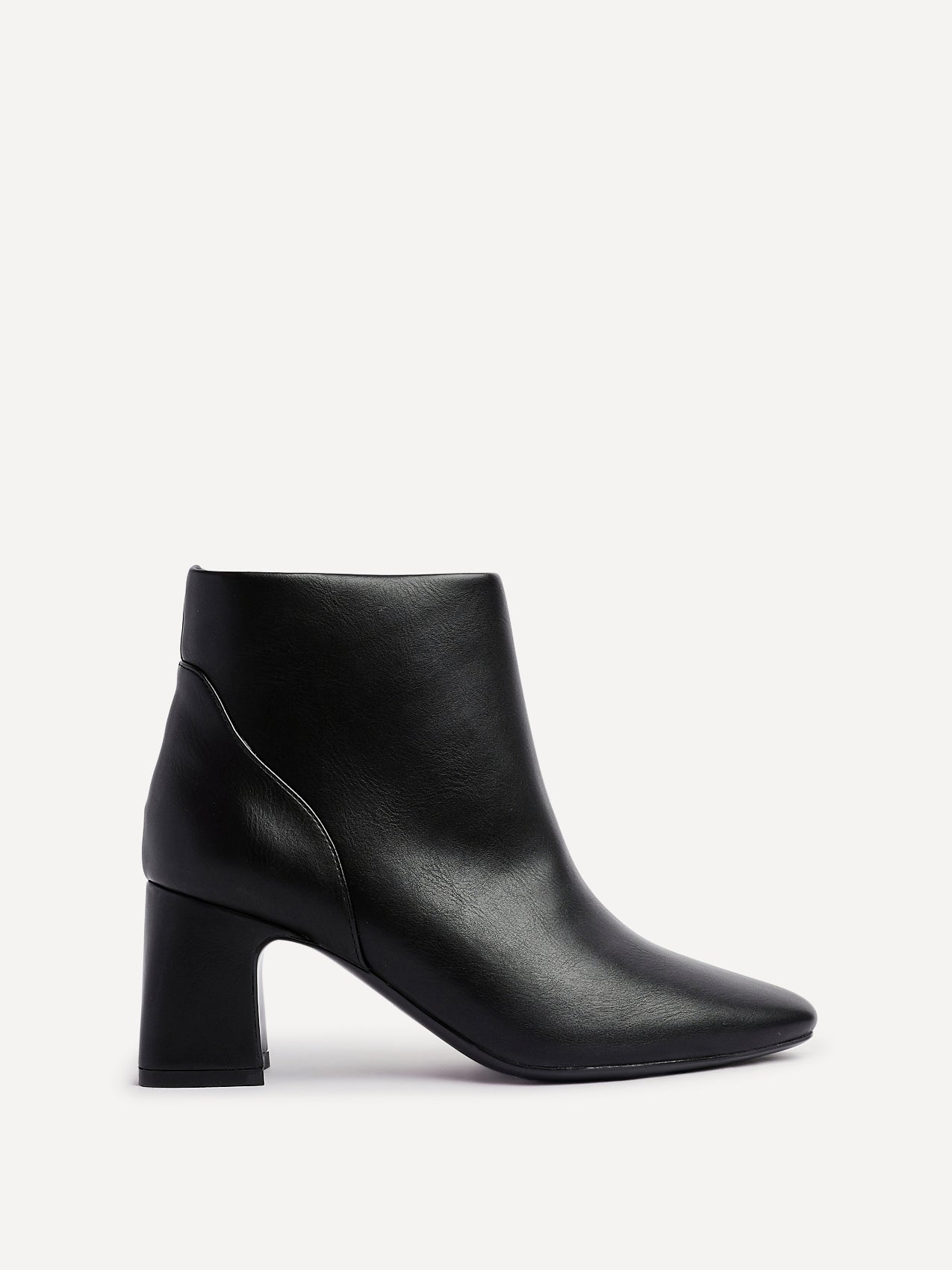 Cove Black Heeled Ankle Boots