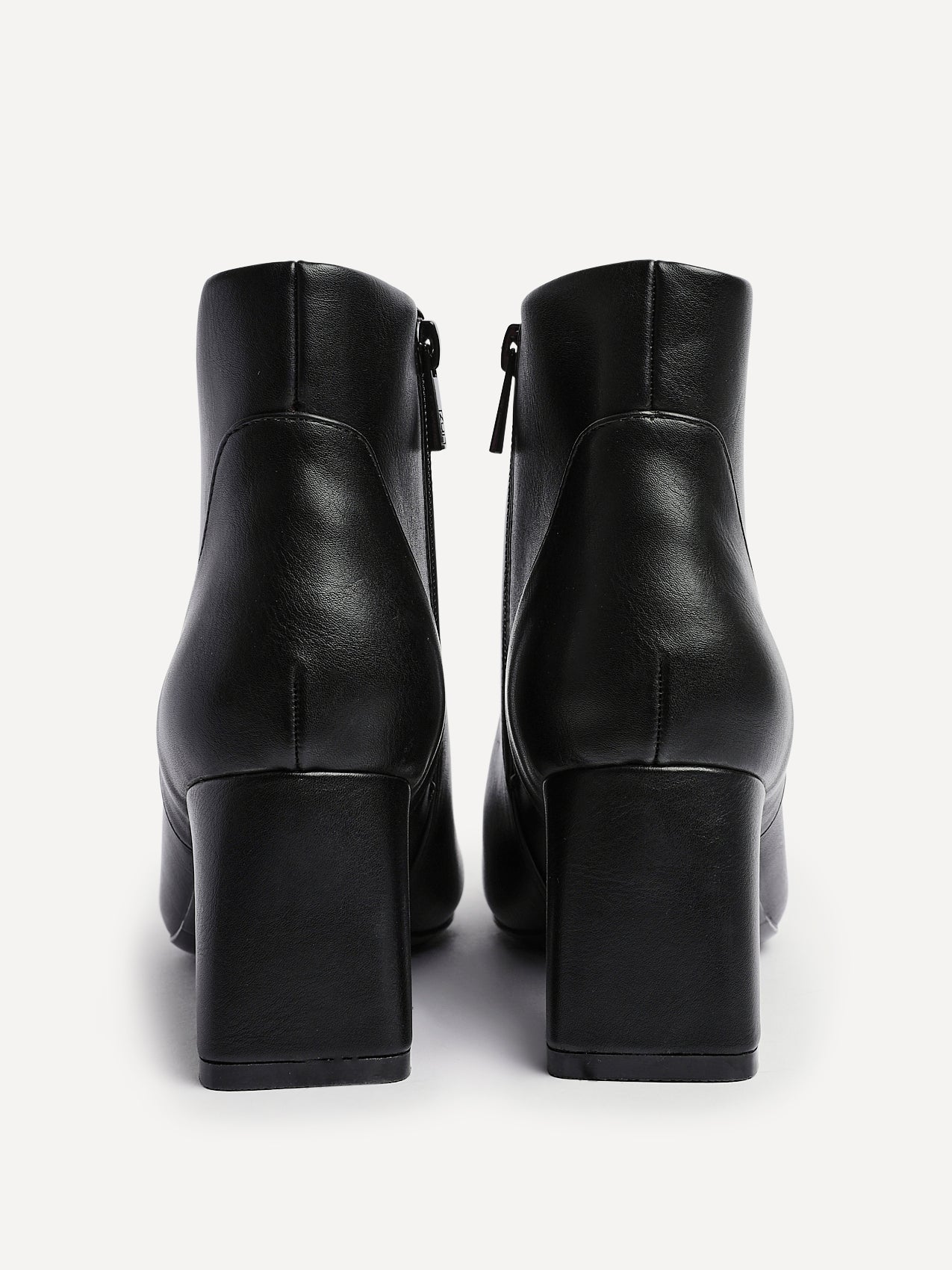 Cove Black Heeled Ankle Boots