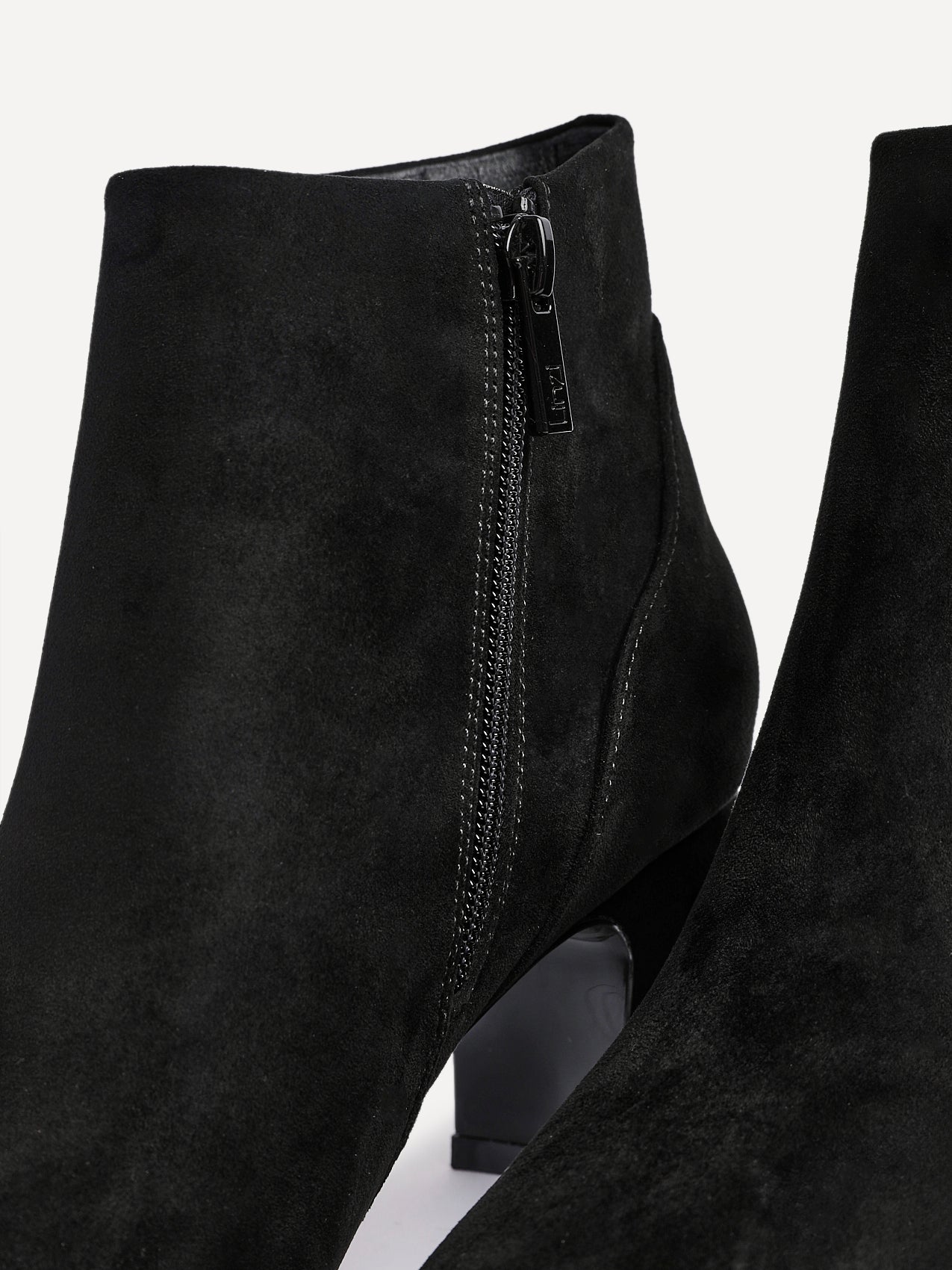 Cove Black Faux Suede Ankle Boots