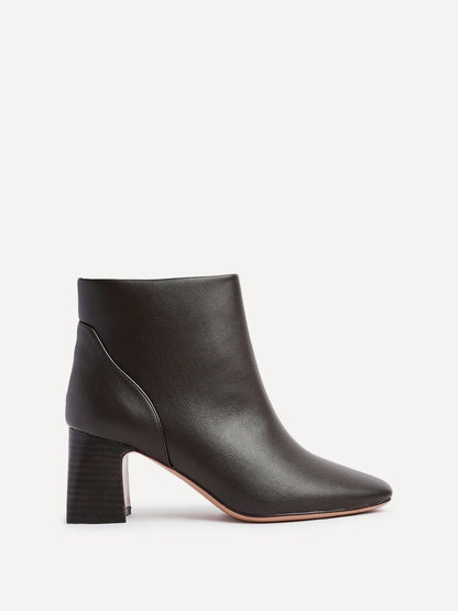Cove Brown Faux Leather Ankle Boots