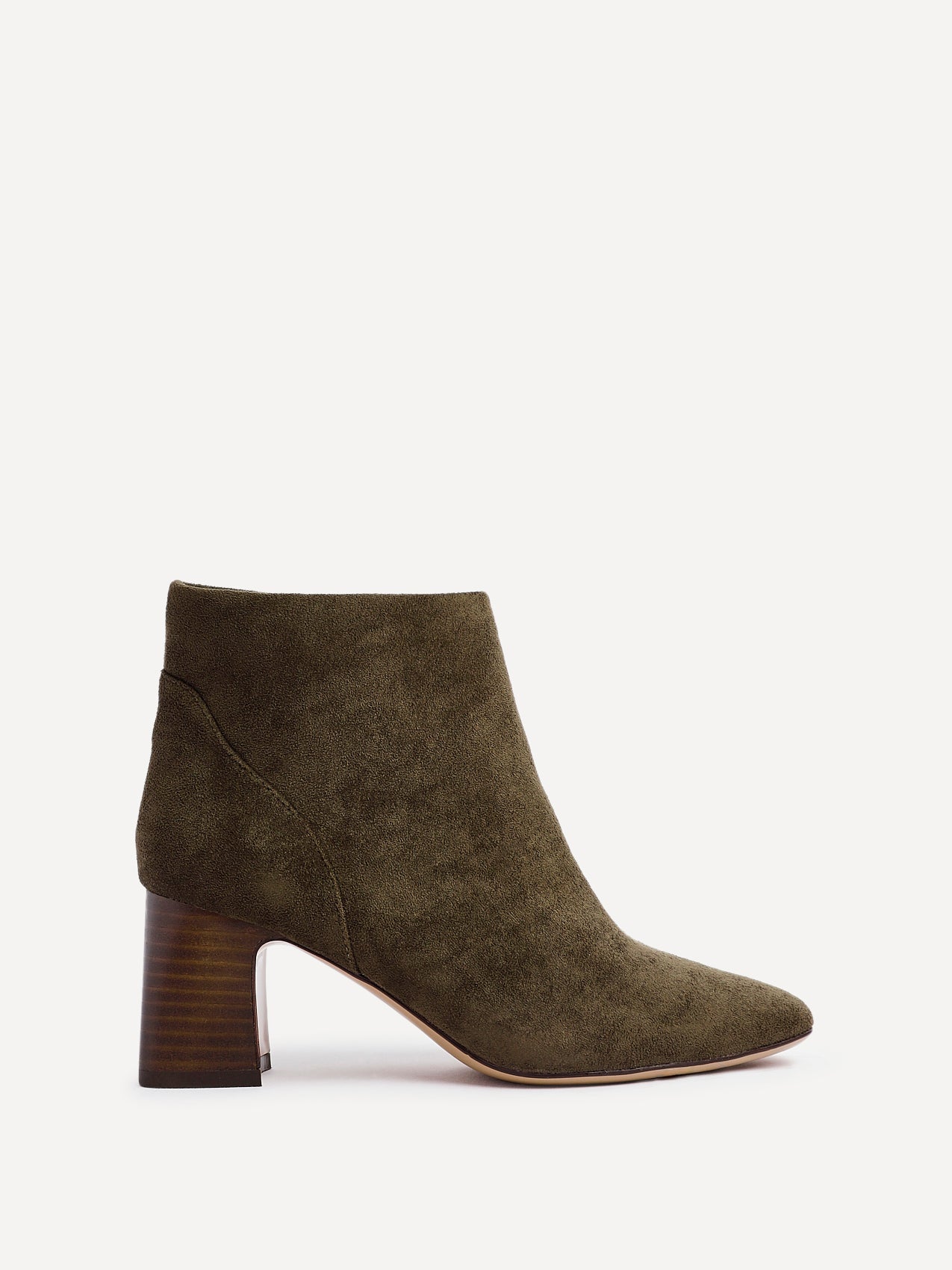 Cove Khaki Faux Suede Ankle Boots
