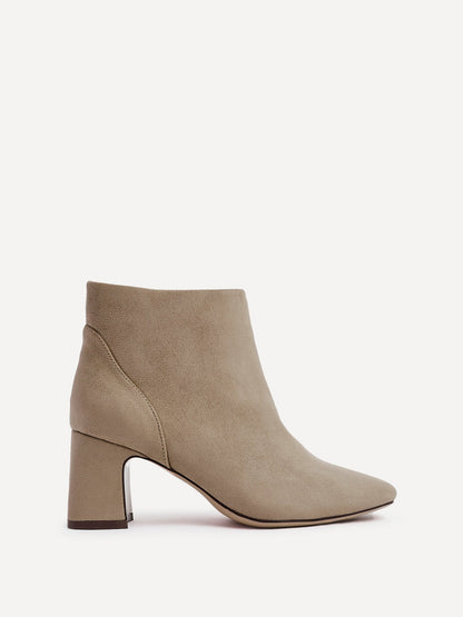 Cove Mocha Faux Suede Ankle Boots