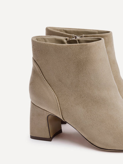 Cove Mocha Faux Suede Ankle Boots