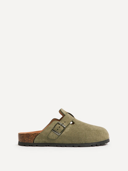 Cyrus Khaki Soft Footbed Clogs