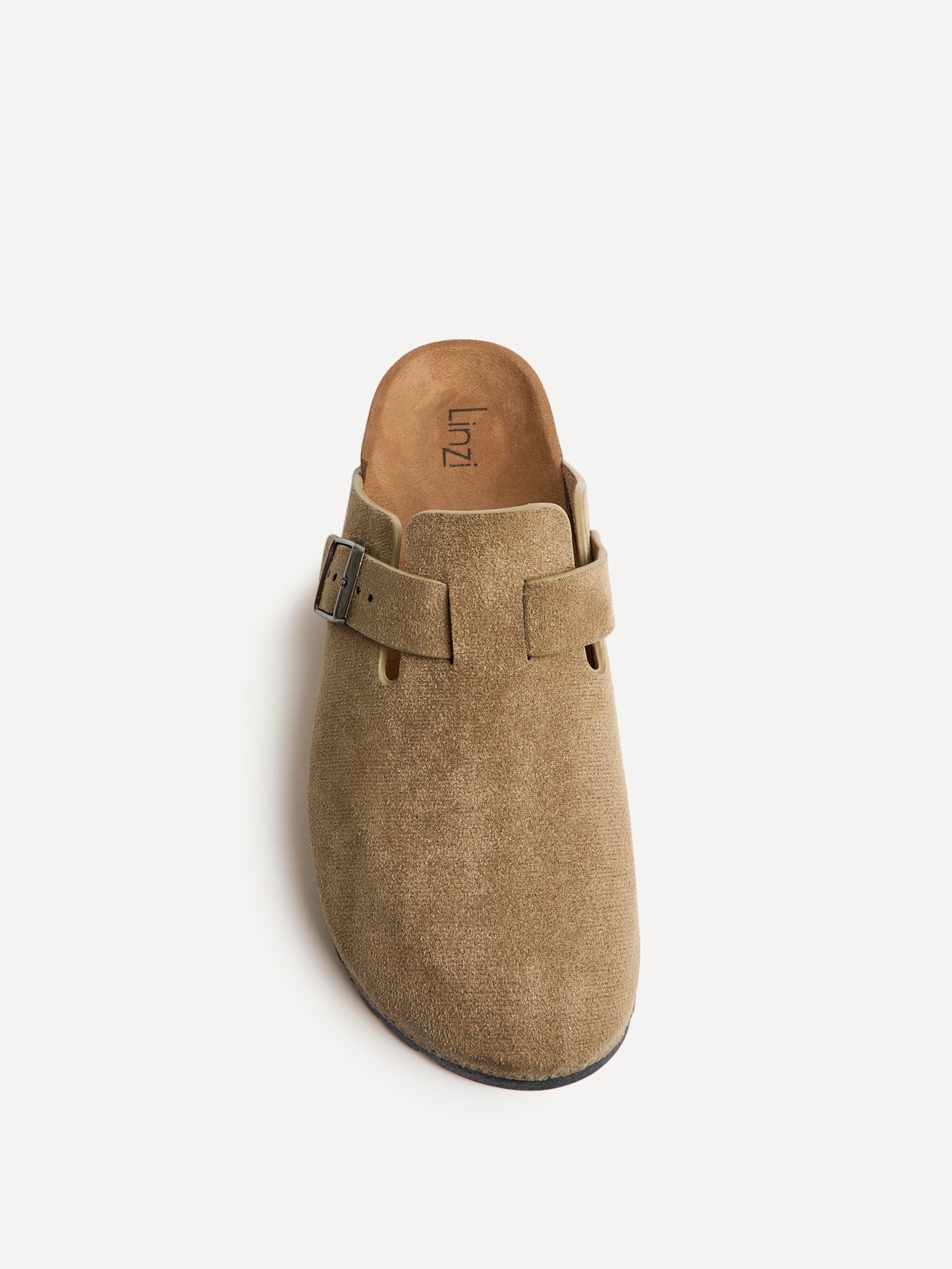 Cyrus Taupe Soft Footbed Clogs